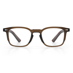 Gafas con Filtro de Luz Azul para Mujer, Color Marrón, Montura Rectangular TR, Tamaño Pequeño, Puente Mediano, Lentes de PC, Modelo 28031 - Product Image 1