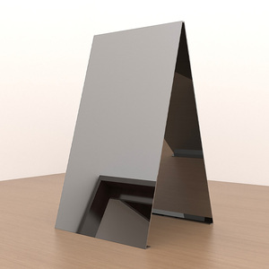 Trong nhà ngoài trời đứng bảng bánh sandwich quảng cáo hiển thị không thấm nước gương đánh bóng kim loại thép không gỉ một khung vỉa hè dấu hiệu - Product Image 2