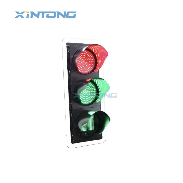 XINTONG Full Screen Wait Count LED Traffic Safety Signal Light With Countdown Timer 200mm 300mm 400mm