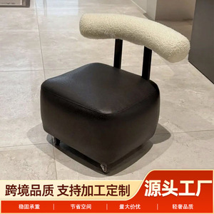 Taburete con Ruedas Omnidireccionales Hecho a Medida, Otomana Suave para el Hogar, Banco para Cambiar Zapatos en la Sala de Estar, Uso para Adultos - Product Image 5