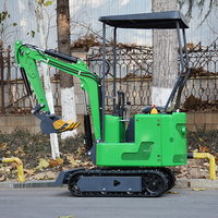 Mini-excavatrice sur chenilles de 1,2 tonne avec moteur EPA, cylindre hydraulique Eaton, moteur et engrenage Koop, livraison gratuite