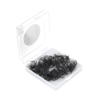 Super Matte Black 12D Abanicos de pestañas sueltas Hechos a mano 500 Fans Pro Curl Promade Lashes