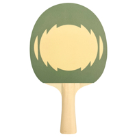 Pagaie de ping-pong imprimée en couleur personnalisée OEM/ODM Motif promotionnel en caoutchouc coloré Raquette de tennis de table
