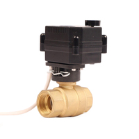 Vanne à bille électrique à solénoïde OEM DN15 24V en laiton compacte motorisée pour système d'arrosage automatique