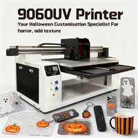 Impresora UV DTF Híbrida 9060, Máquina de Impresión Plana de Rollo a Rollo para Películas, Adhesivos, Acrílico, Vidrio y Metal