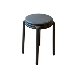 Nordic Style Thickened Plastic Stackable Stool For Home Living Room Modern Design Adult Bench Round Chair High Height Furniture - Product Image 5