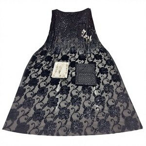 A.K.TRENDY COLECTION Ensemble de 3 pièces en georgette écologique pour femmes, broderie florale, style luxueux, vêtements traditionnels - Product Image 2
