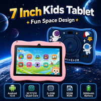 Tablette éducative pour enfants 7 pouces, prix d'usine, 4 Go 32 Go, 3000 mAh, 375 jeux, Wi-Fi, Android