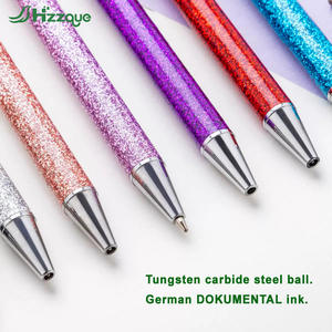 Bolígrafos de oro rosa arena líquida brillo Metal con cristal diamante tinta negra femenina bolígrafos de plástico para regalos de <span class=keywords><strong>boda</strong></span> - Product Image 3