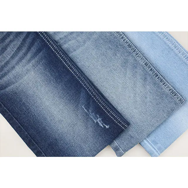 Hot sale professional high quality denim fabric for jeans cotton polyester rayon spandex jeans material