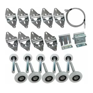 Automatische Verticale Garagedeur Bouw Roller Scharnier Top Beugel Draad Touw Hardware Kit Voor 7 'Hoogte Deuren