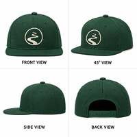 Casquettes Snapback Unisexe Personnalisées avec Logo Brodé, Visière Plate, Vente en Gros, Fabrication OEM ODM Directe, Faible MOQ
