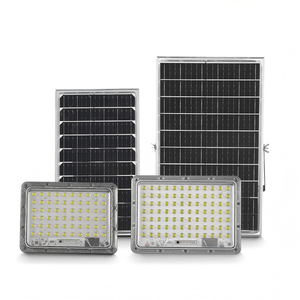 Projecteurs solaires <span class=keywords><strong>LED</strong></span> 50w <span class=keywords><strong>100w</strong></span> 200w 300w IP65, <span class=keywords><strong>projecteur</strong></span> solaire extérieur avec télécommande, boîtier en aluminium, éclairage de jardin - Product Image 2