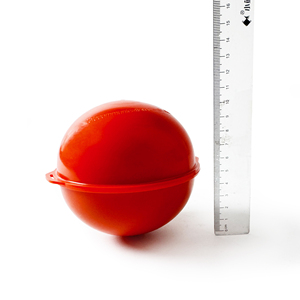 Boule de marquage de localisation téléphonique souterraine 101,4 kHz Orange HDPE Étanche Traceur de câble enterré - Product Image 2