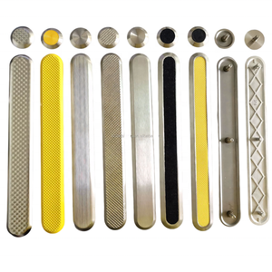 Indicateur d'avertissement tactile de guidage aveugle carreaux de pavage acier inoxydable 304 316 goujons de route caoutchouc laiton métal 304 316 Tactile - Product Image 3