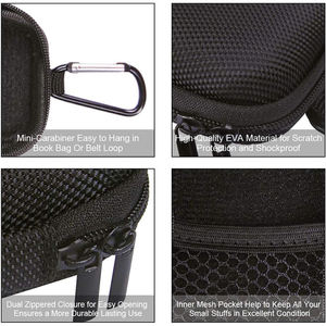 Estuche rígido portátil de EVA, estuche de transporte de viaje con carcasa protectora Hootek con doble cremallera para accesorios portátiles - Product Image 5