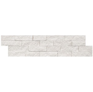 100% Natural Marble White Split Face Ledger Panel <b>Wall</b> <b>Fireplace</b> Decorative Home Decor Luxury Design Customized Size Durable - Product Image 1