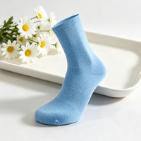 Chaussettes mi-mollet en maille ventilée semi-éponge, couleur personnalisée, en coton, pour sports de plein air