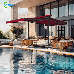 OEM gran exterior retráctil doble abierto Patio toldo Cassette completo motorizado con dosel de ventana <span class=keywords><strong>para</strong></span> ventanas al aire libre - Product Image 3