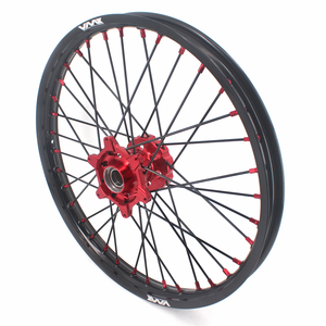 Ensemble de jantes de moto KKE Enduro Motocross pour <span class=keywords><strong>Gas</strong></span> <span class=keywords><strong>Gas</strong></span> <span class=keywords><strong>EC</strong></span> <span class=keywords><strong>250</strong></span> 300 MC <span class=keywords><strong>250</strong></span> <span class=keywords><strong>2021</strong></span>-2024 Moyeu rouge Jante noire - Product Image 3