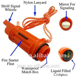 Los Mejores Silbatos de Plástico para Árbitros <span class=keywords><strong>2022</strong></span>, Silbato de Supervivencia 5 en 1 con Brújula - Product Image 6