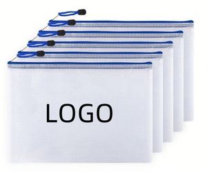 B5 B4 A3 <b>A4</b> A5 A6 Clear Pvc Mesh Organizer Case Custom Logo Plastic Document Zipper Envelope Pouch File <b>Folder</b> Bags - Product Image 2