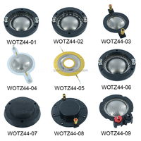 Bobine vocale CCAW de 44,4 mm, tweeter en titane, accessoires pour haut-parleurs, pièces de réparation de bobine vocale, diaphragme audio