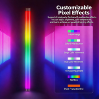 Batterie sans fil portable IP65, tube lumineux LED 360 pixels, barra luminosa, tube LED sans fil, DMX, club, fête, DJ, lumière de scène