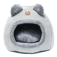 Literie confortable et douce en peluche pour animaux de compagnie, lits de grotte pour chiens et chats