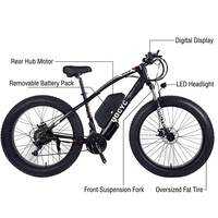 Vélo de montagne électrique tout-terrain pour adulte, avec moteur arrière et batterie amovible, vente en gros usine