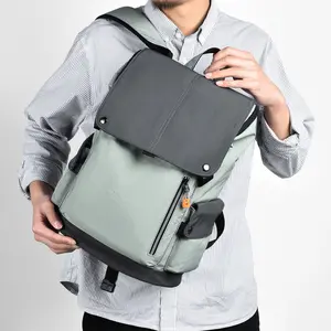 男士新款时尚潮流背包工装功能大包大容量背包14英寸电脑