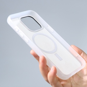 Coque de téléphone personnalisée par sublimation mate transparente pour iPhone, coque de téléphone magnétique 2D vierge pour sublimation pour iPhone 16 15 14 13 Pro Max - Product Image 4