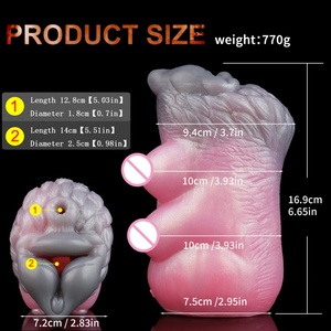 เครื่องช่วยสำเร็จความใคร่ชายแบบสองช่องทาง YOCY รุ่น Pocket Pussy รูปทรงอวัยวะเพศหญิง วัสดุซิลิโคนเนื้อนุ่ม สำหรับผู้ชาย - Product Image 5