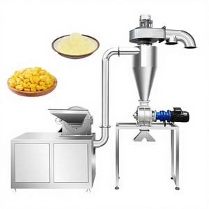 เครื่องบดแบบจานฟันเหล็กหล่อพร้อมตู้เก็บฝุ่น สำหรับบดข้าวโพด ถั่วเหลือง มอเตอร์ 1.5 กิโลวัตต์ บดพริกเสฉวน โป๊ยกั๊ก - Product Image 1