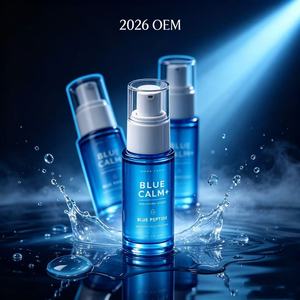 Sérum Facial Peptidique Bleu Marque Blanche Léger Non Gras Améliore l'Éclat de la Peau Tous Types de Peau Soin Jour Nuit ODM Vente en Gros - Product Image 2