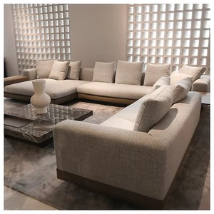 Hiện đại tối giản I-hình Modular sofa <span class=keywords><strong>Set</strong></span> vuông vải góc sofa cho phòng khách cho căn hộ khách sạn và biệt thự - Product Image 5