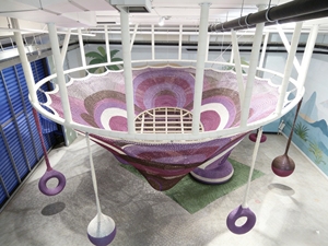 Red de Cuerdas Metálica Personalizada para Interiores, Puente Colgante para Parque Infantil, Red de Escalada, Túnel, Certificación CE, Parque de Aventuras - Product Image 2