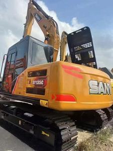 Excavadora Usada Sany SY135C de 13 y 14 Toneladas, la Más Vendida, Marca Líder, Motor y Bomba Originales, Certificación CE, en Venta - Product Image 3