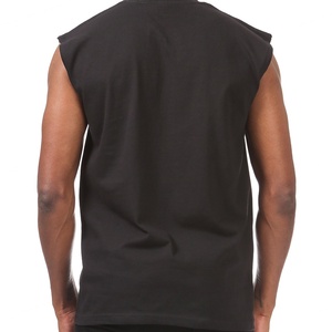 T-shirt en coton à manches coupées pour homme, col rond, sur mesure, streetwear, taille unique, t-shirts sans manches coupés - Product Image 6