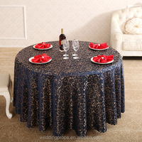 Nappe Ronde Multi-styles Muwei, en Satin Mat / Paillettes Scintillantes / Dentelle pour Location d'Événements et Fêtes