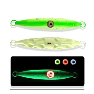 Cebo Artificial de Metal para pesca, cebo luminoso de 200g con forma de ojo de diamante