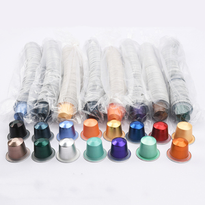 1000 pièces Options multicolores <span class=keywords><strong>Capsules</strong></span> de café en <span class=keywords><strong>aluminium</strong></span> vides dosettes de café compatibles expresso avec couvercles en feuille thermoscellée de Machine - Product Image 5