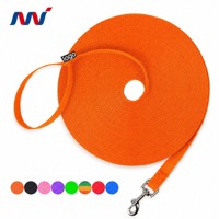 Laisse de suivi pour chien d'extérieur, longue, en polypropylène, anti-frottement, extensible de 4,5m à 30m, pour la chasse, modèle 001