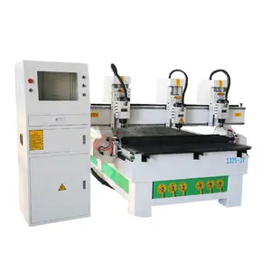 Powertech High Quality Three Head Router CNC Milling Woodworking Machinery 1300*2500mm