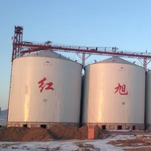 Silo de aço galvanizado 900t usado para granjas silos de alimentação para granjas avícolas