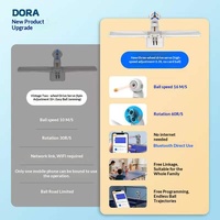 Máquina de Servir Pelotas de Tenis de Mesa Pusang para Entrenamiento en Casa, Control por Aplicación, Programación Gratuita, Arco Ajustable, Máquina de Servir Automática