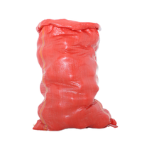 Sacs en filet PP Leno robustes et résistants de couleur rouge pour l'agriculture - Parfaits pour le stockage à long terme et le transport des pommes de terre, des carottes et des oignons