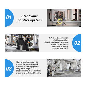 Máquina fresadora y perforadora multifunción JUNDE de 22KW para puertas, gabinetes de pared, aluminio, madera y PVC con función de biselado. - Product Image 4