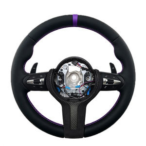 Nouvelles plaques de couverture de volant en cuir différentes pour BMW Série 3 4 5 F30 F31 F32 F36 E92 F10 F11 F80 F82 M3 M4 X3 X4 X5 X6 - Product Image 1