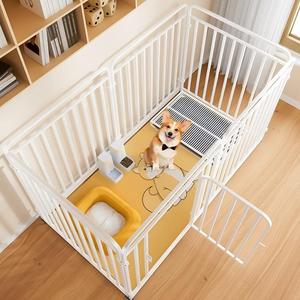 2026 Op maat gemaakte hondenren voor binnen, huishoudelijk, vrij combineerbaar voor kleine en middelgrote honden, poedels en corgis, trainingskooi - Product Image 1